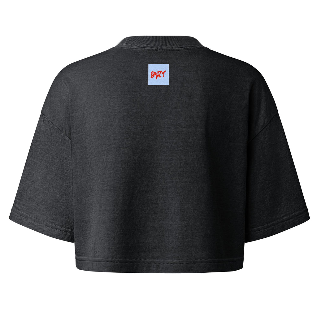 Women’s garment dye cropped tee